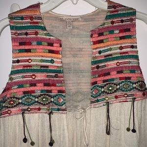 Cute boho summer vest! Worn once!
